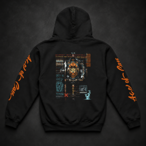 AOC Cotton Buddhist Glitch Unisex Hoodie