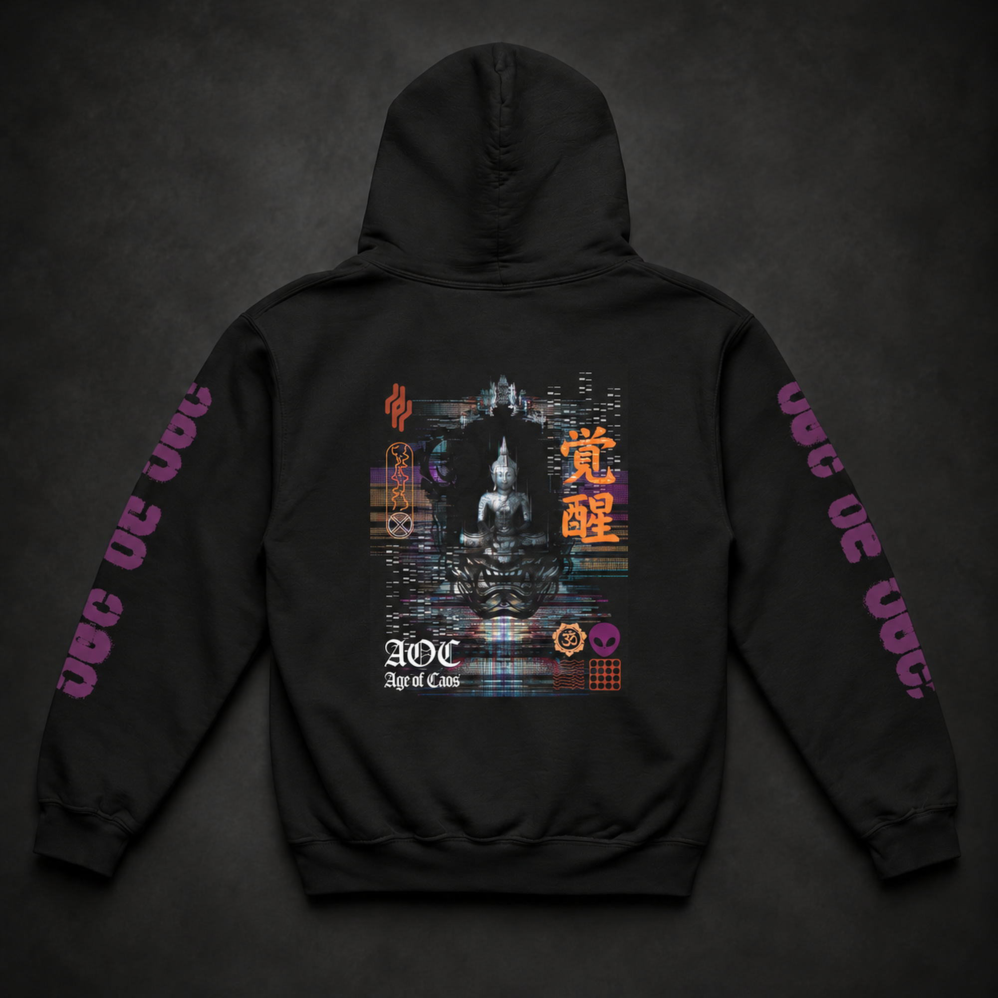 AOC Buddhist Still Movement Cotton Unisex Hoodie